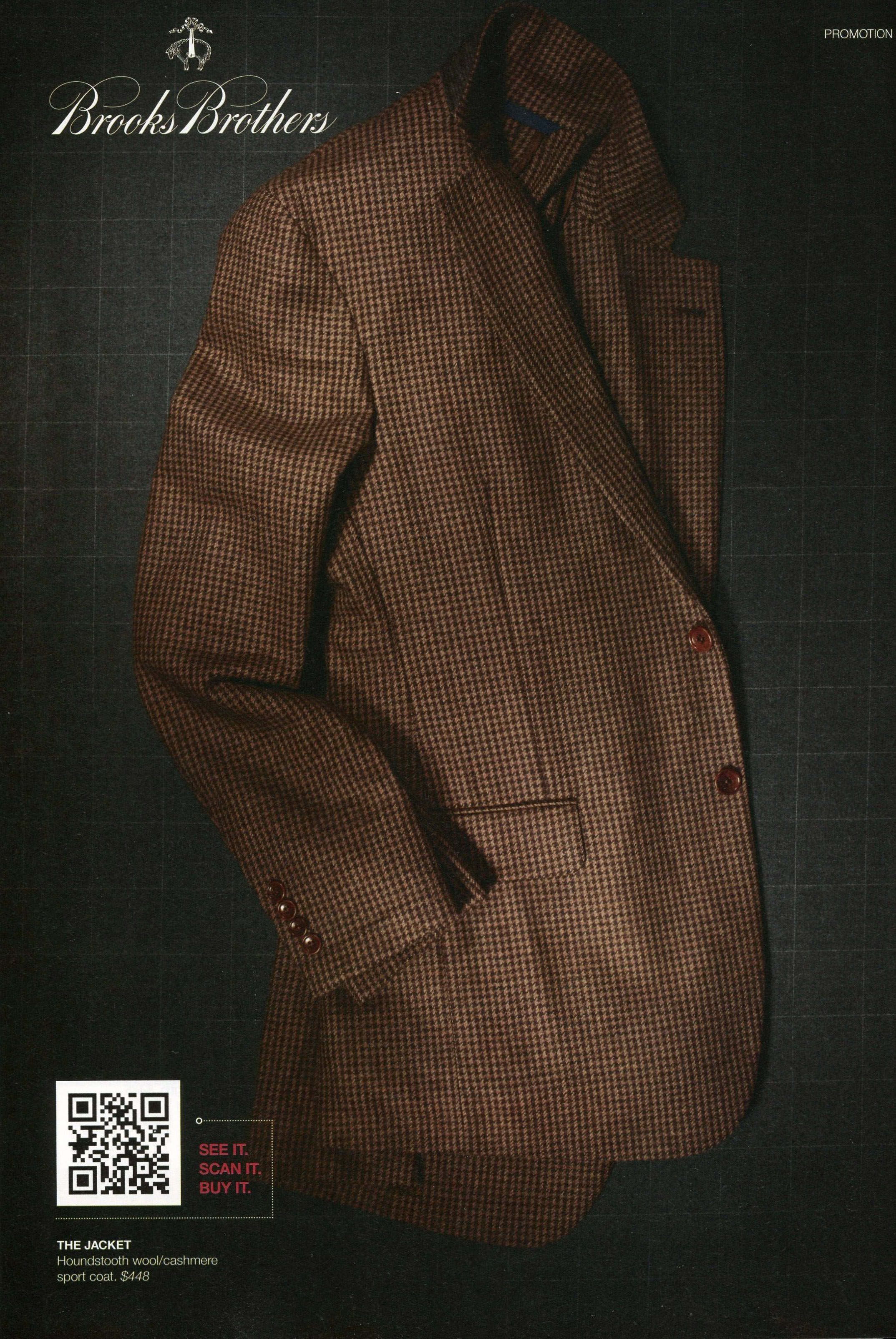 Brooks Brothers print campaign uses QR codes for clicktobuy