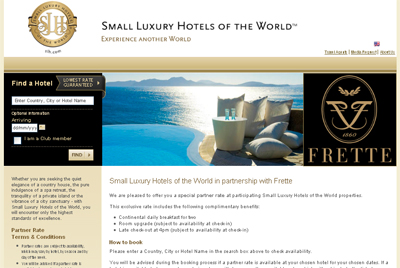 Frette Bedding on Frette And Small Luxury Hotels Go With Digital To Cross Promote