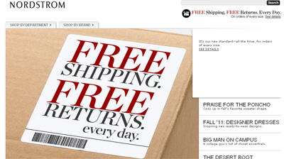 nordstrom free shipping site