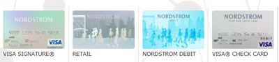 Nordstrom's credit and debit cards