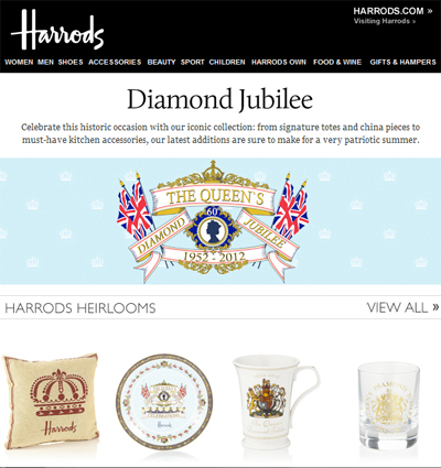 Harrods fetes Diamond Jubilee with product line, store ...