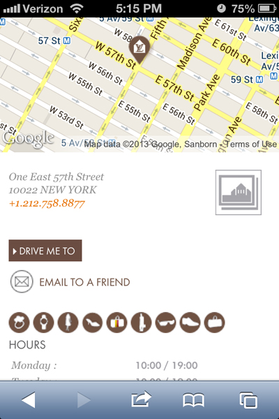 louis vuitton store locator and info mobile
