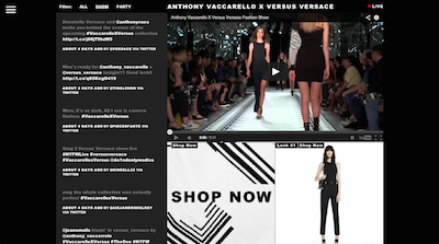 Versus Versace Anthony Vaccarello microsite