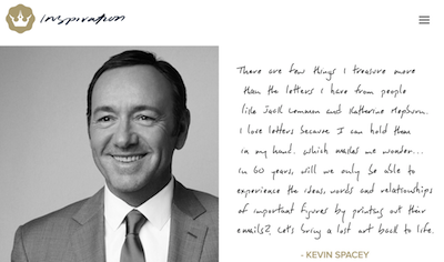 bond app.kevin spacey inspiration