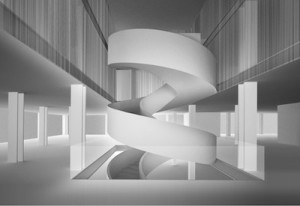 Barneys New York Chelsea staircase Steven Harris Architects