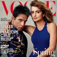 Ben Stiller as Zoolander with Penelope Cruz for Vogue February 2016 