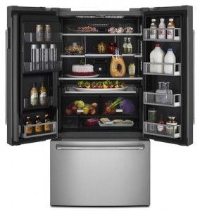 The brand's first Wi-Fi connected refrigerator with Obsidian interior (PRNewsFoto/Jenn-Air)