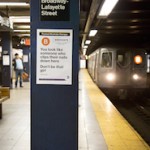 Lyst ad on a subway platform