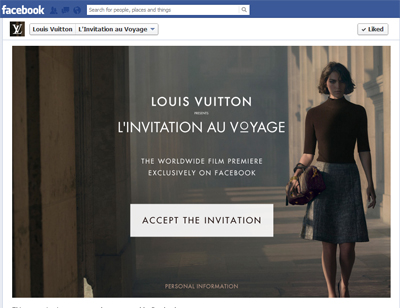 Louis Vuitton's first television campaign L'Invitation au Voyage
