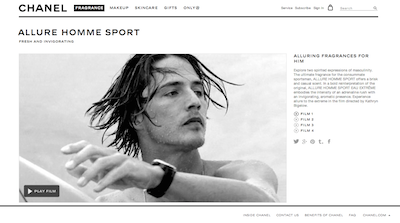 Chanel Allure Homme Sport landing