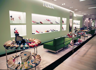 Luxury Living Tips: Prada inaugurates new footwear boutique within Saks ...