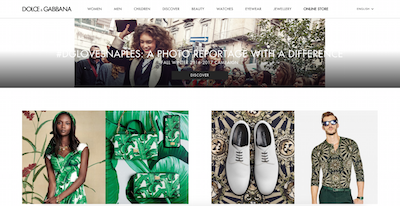 Dolce & Gabbana ecommerce