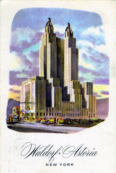 waldorf astoria.NY archive illustration