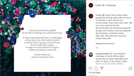 cartier instagram