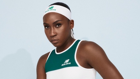 Miu Miu, New Balance create custom looks for tennis champ Coco Gauff
